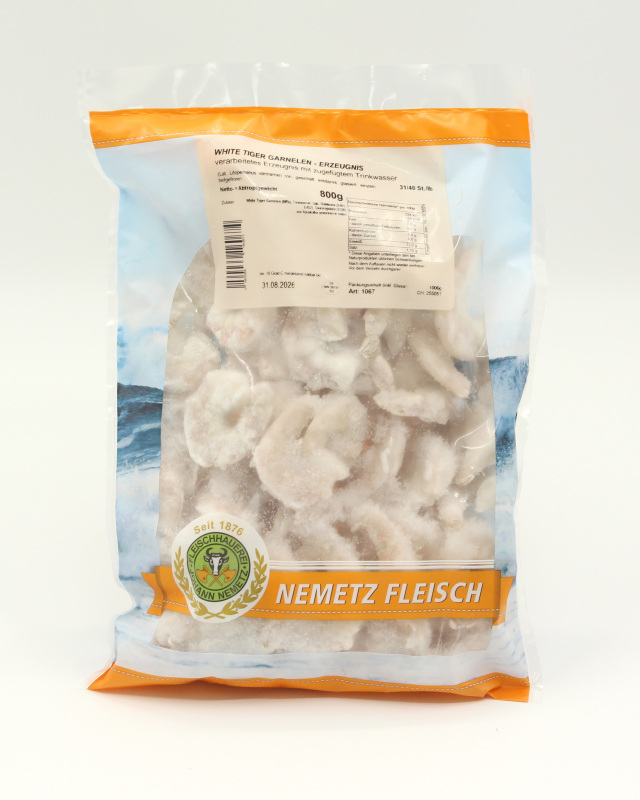 Garnelen Roh White Tiger Garnelen Roh White Tiger