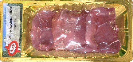 Wildschwein-Schnitzelfleisch