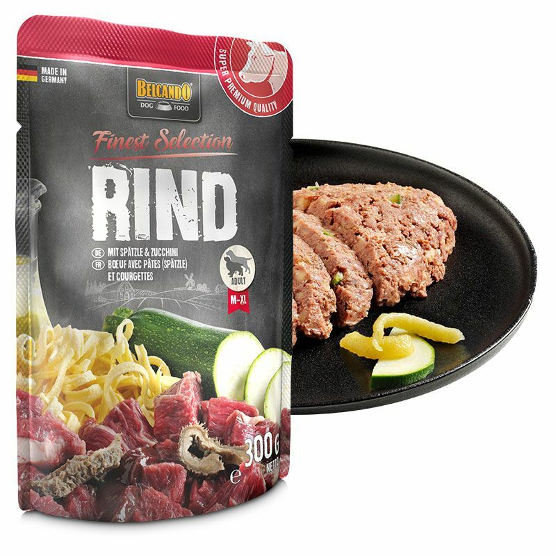 Belcando Rind und Sptzle mit Zucchini