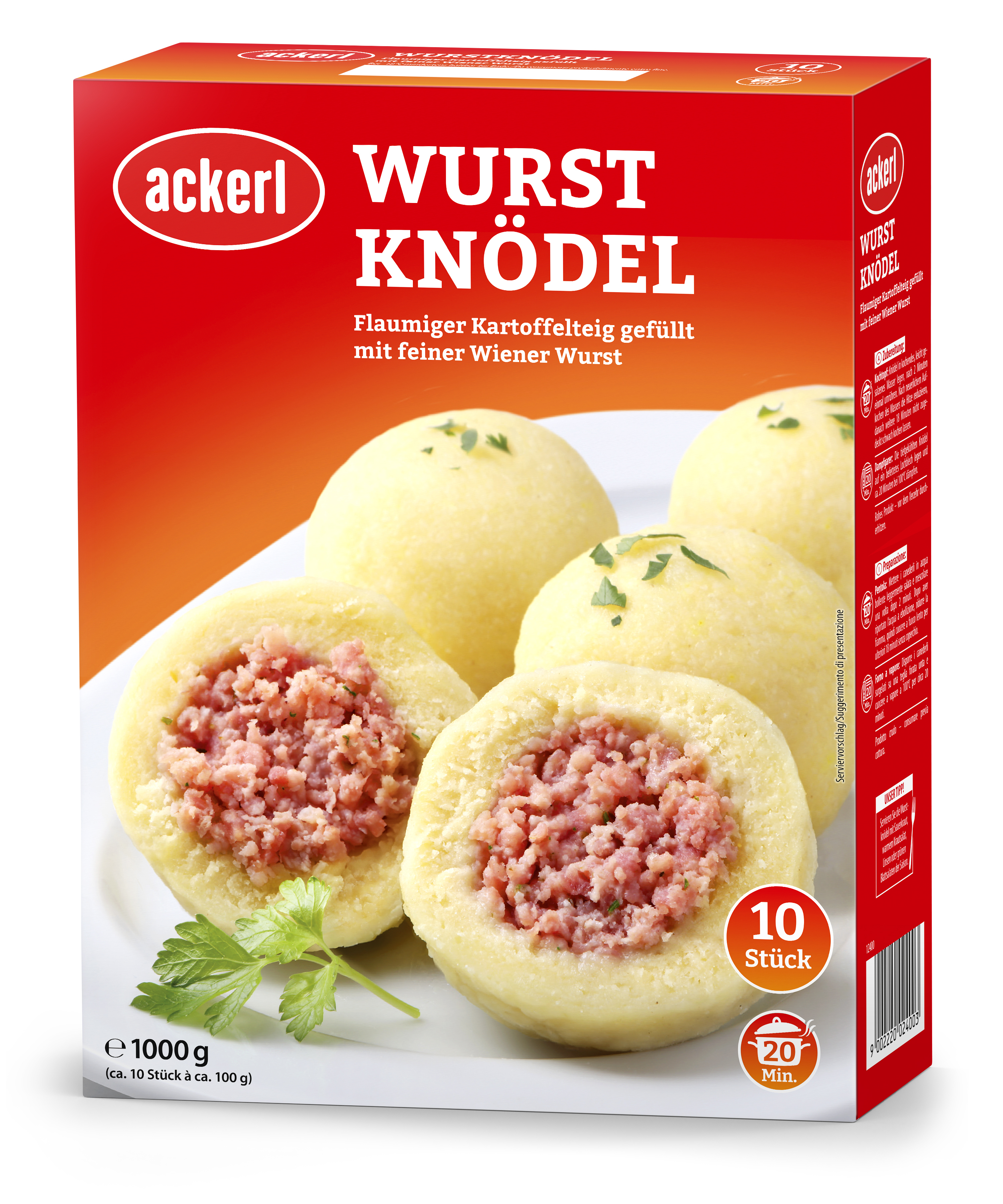 Ackerl Wurstknödel 10 Stück Ackerl Wurstknödel 10 Stück