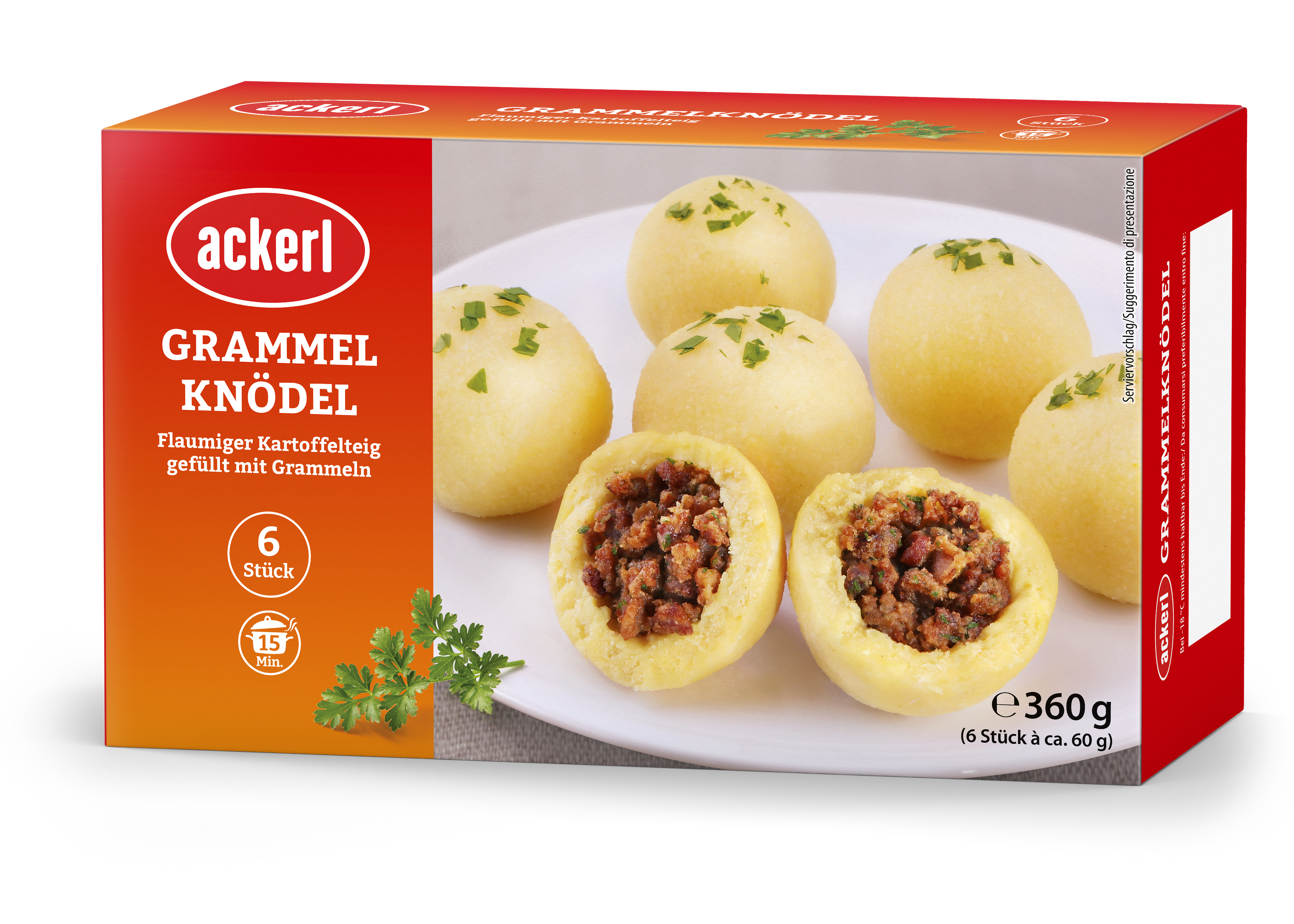 Ackerl Grammelknödel 6 Stück Ackerl Grammelknödel 6 Stück