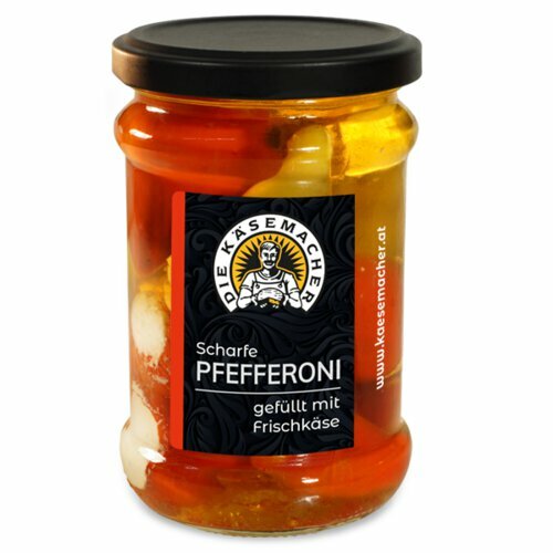 Pfefferoni mit Frischkse Fllung scharf
