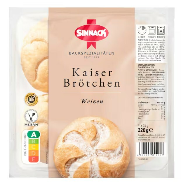 Sinnack Kaiserbr�tchen 4er Packung