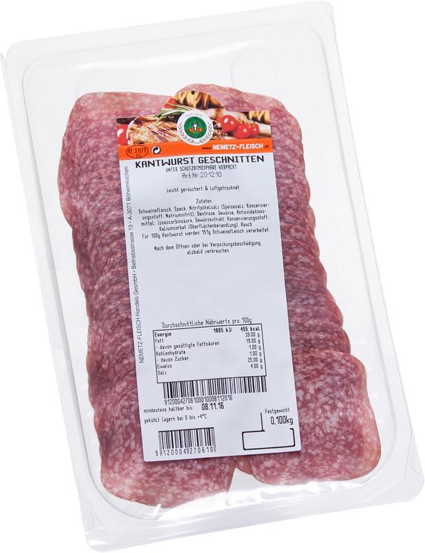Kantwurst geschnitten 100gr.