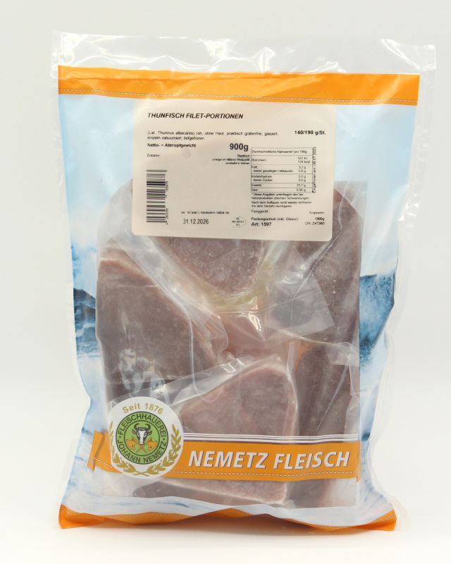 Thunfisch Filet 140/190